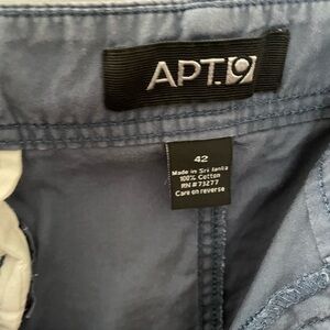 Apt. 9 Slate Blue Cotton Trousers